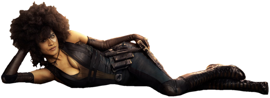 Domino doing a Lionel Richie pose