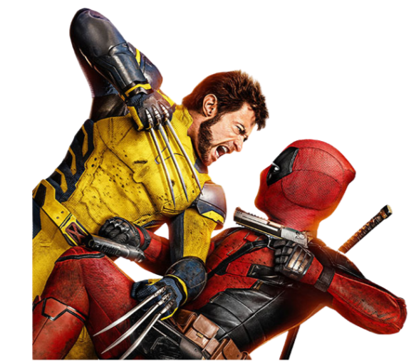 Deadpool and Wolverine fighting