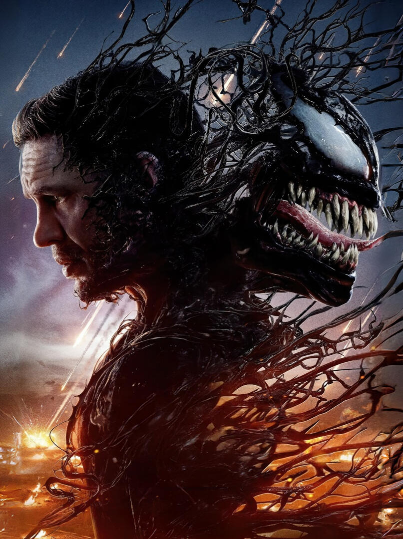 Eddie and Venom back to back, but fused